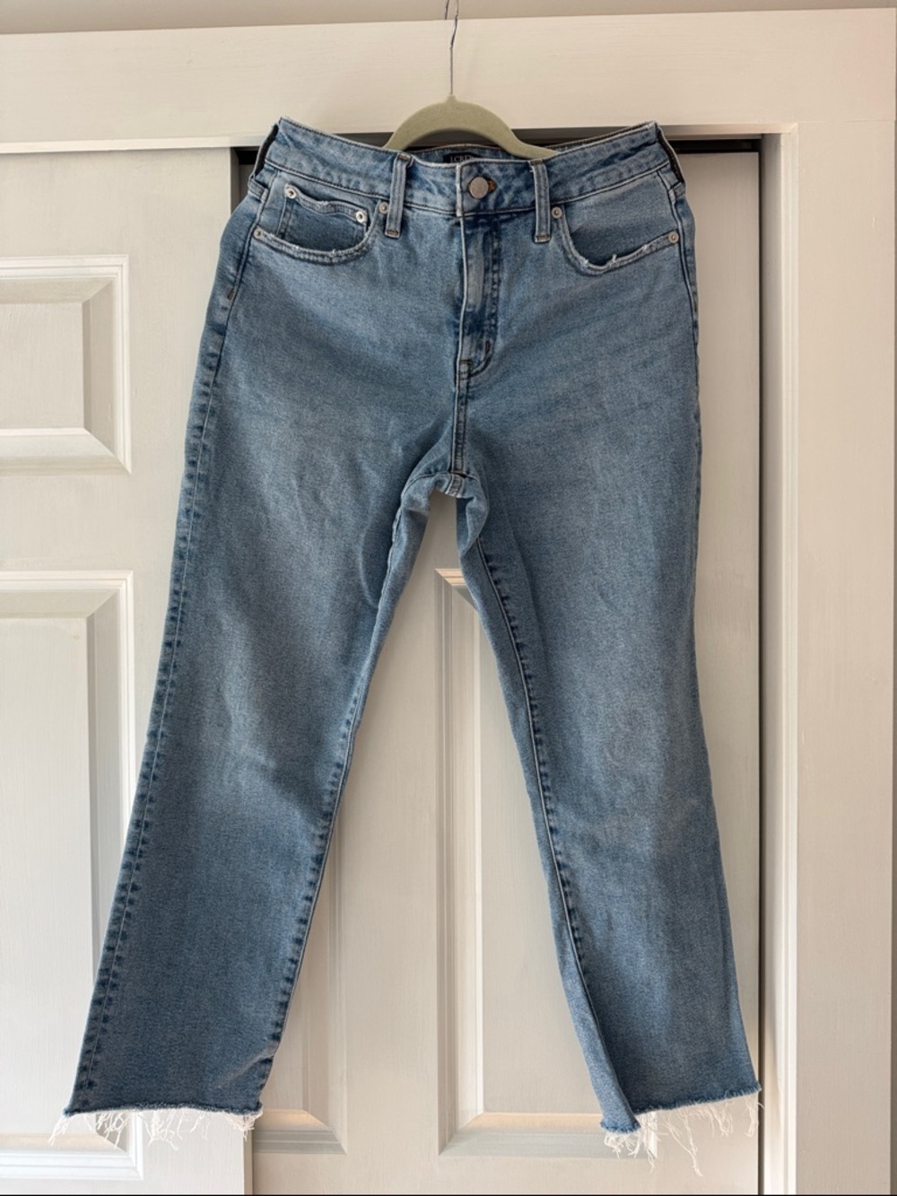 J. Crew Medium Blue Straight-Leg Denim Jeans